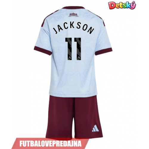 Lacne Dětský Futbalové dres Aston Villa Nicolas Jackson #11 2026-27 Krátky Rukáv - Tretina (+ trenírky)